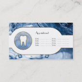 Zahnmedizinische Geschäftskarte des coolen Terminkarte (Rückseite)