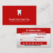 Zahnmedizinische Klinik-Verabredungs-Karten-Farbe Terminkarte (Vorne/Hinten)