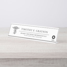 Zahnmedizinische Medizin-berufliches Schreibtischnamensplakette