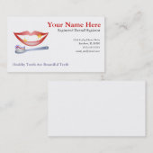 Zahnmedizinische Visitenkarte (Vorne/Hinten)