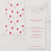 Zahnmedizinische Visitenkarte (Vorne/Hinten)