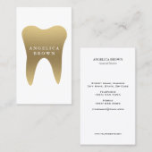 Zahnmedizinische Visitenkarte (Vorne/Hinten)