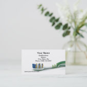 Zahnmedizinische Visitenkarte (Stehend Vorderseite)