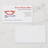 Zahnmedizinische Visitenkarte (Vorne/Hinten)