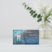 Zahnmedizinische Visitenkarte der eleganten weißen Terminkarte (Stehend Vorderseite)