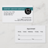 Zahnmedizinische Visitenkarte-Schablone Visitenkarte (Vorne/Hinten)