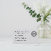 Zahnmedizinische Visitenkarten neu Visitenkarte (Stehend Vorderseite)