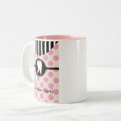 Zahnmedizinische Zahn-Entwurfs-Geschenke Zweifarbige Tasse (Vorderseite Links)
