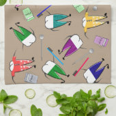 Zahnmedizinische Zahn-Leute Geschirrtuch (Gefaltet)