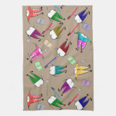 Zahnmedizinische Zahn-Leute Geschirrtuch (Vertikal)