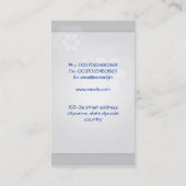 zahnmedizinische Zahnzahn-Visitenkarte Visitenkarte (Rückseite)