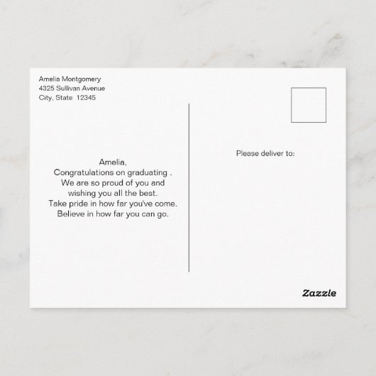 Zahnmedizinischer Abschluss für Zahntechnik Postkarte (Rückseite)