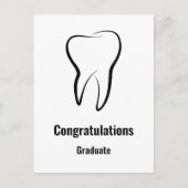 Zahnmedizinischer Abschluss für Zahntechnik Postkarte (Vorderseite)