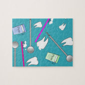 Zahnmedizinischer Beruf-Werkzeug-Entwurf Puzzle (Horizontal)