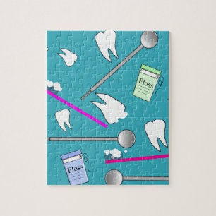 Zahnmedizinischer Beruf-Werkzeug-Entwurf Puzzle