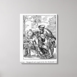 Zahnmedizinischer Betreiber Leinwanddruck