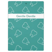 Zahnmedizinischer Büro-Entwurf Klemmbrett (Rückseite)