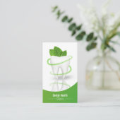 Zahnmedizinischer Minenspielstand - Visitenkarte (Stehend Vorderseite)