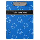 Zahnmedizinischer Thema-Entwurf Klemmbrett (Vorderseite)