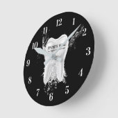 Zahnmedizinischer Zahn-beruflicher Zahnarzt des Runde Wanduhr (Winkel)