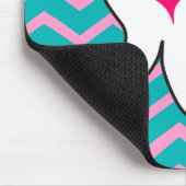 Zahnmedizinischer Zahn und Zickzack Entwurf Mousepad (Ecke)