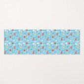 Zahnmedizinisches blaues Muster Yogamatte (Vorderseite (Horizontal))