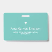 Zahnmedizinisches Büro Ausweis (Rückseite)