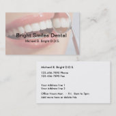 Zahnmedizinisches Büro-Nizza Lächeln Visitenkarte (Vorne/Hinten)