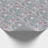 Zahnmedizinisches Cartoon-Muster Geschenkpapier (Ecke)