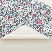 Zahnmedizinisches Cartoon-Muster Sherpadecke (3/4)