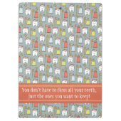 Zahnmedizinisches Klemmbrett (Rückseite)