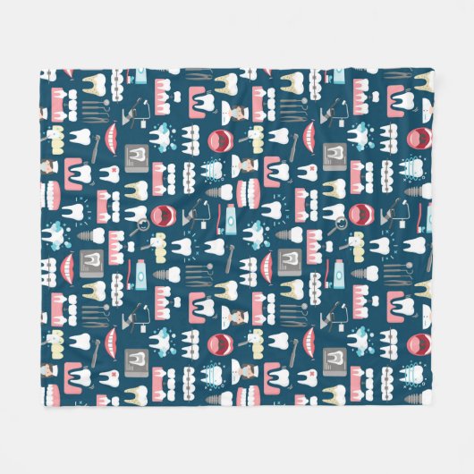 Zahnmedizinisches Klinik-Büro-Muster Fleecedecke (Vorderseite (Horizontal))