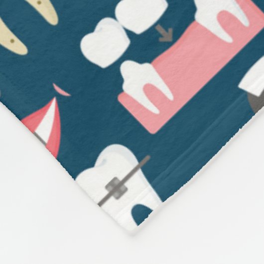 Zahnmedizinisches Klinik-Büro-Muster Fleecedecke (Ecke)