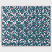 Zahnmedizinisches Klinik-Büro-Muster Geschenkpapier (Flach)