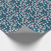 Zahnmedizinisches Klinik-Büro-Muster Geschenkpapier (Ecke)