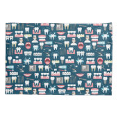 Zahnmedizinisches Klinik-Büro-Muster Kissenbezug (Rückseite-Links)