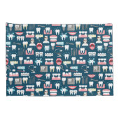 Zahnmedizinisches Klinik-Büro-Muster Kissenbezug (Rückseite-Rechts)