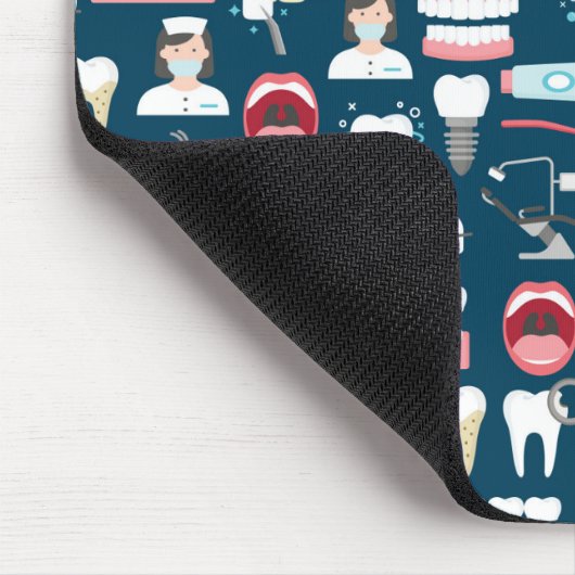 Zahnmedizinisches Klinik-Büro-Muster Mousepad (Ecke)
