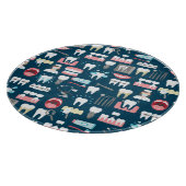 Zahnmedizinisches Klinik-Büro-Muster Schneidebrett (Ecke)