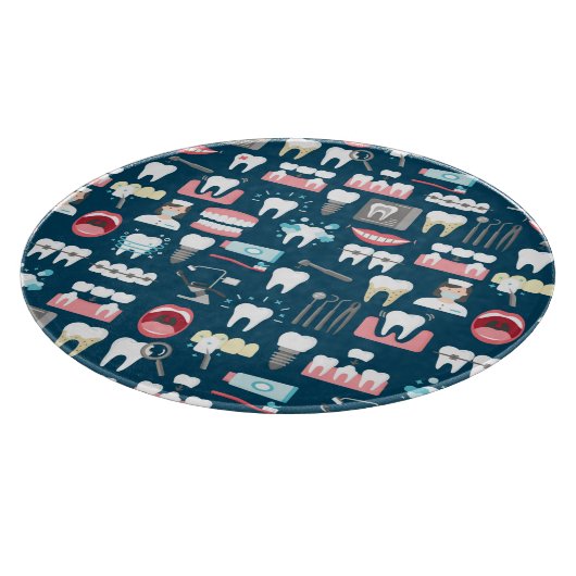 Zahnmedizinisches Klinik-Büro-Muster Schneidebrett (Ecke)