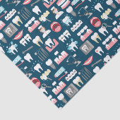 Zahnmedizinisches Klinik-Büro-Muster Seidenpapier (Ausschnitt)