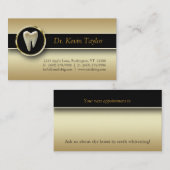 Zahnmedizinisches molares Gold der Terminkarte (Vorne/Hinten)