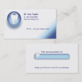 Zahnmedizinisches molares terminkarte (Vorne/Hinten)