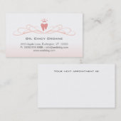 Zahnmedizinisches Terminkarte (Vorne/Hinten)