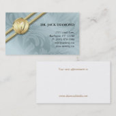 Zahnmedizinisches Visitenkarte-Zahn-Logo-blaue Terminkarte (Vorne/Hinten)