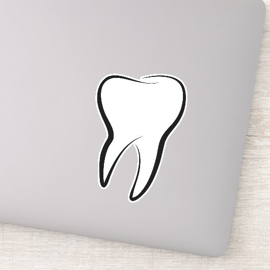 Zahnmedizinisches Zahnrad Aufkleber (Detail)