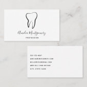 Zahnmedizinisches Zahnrad Visitenkarte (Vorne/Hinten)