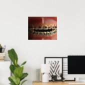 Zahnmodell und Zähne Poster (Heimbüro)