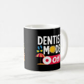 Zahnmodus außerhalb des sonnigen Sommers Kaffeetasse (VorderseiteRechts)