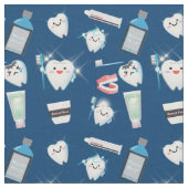 Zahnmuster - Dunkelblau Stoff (Nahaufnahme)